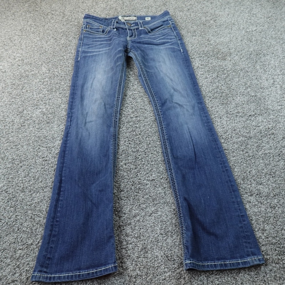 Buckle BKE Jeans Womens 28 Dark Blue Denim Payton Bootcut Flare Low Rise Stretch